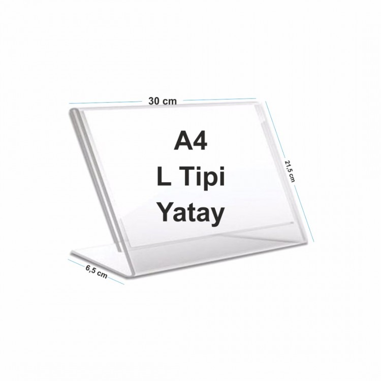 A4 L Tipi Yatay Pleksi Föylük 298mm x 210mm A4 L Tipi Yatay Pleksi Föylük 298mm x 210mm