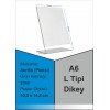 A6 L Tipi Dikey Pleksi Föylük 148mmx105mm