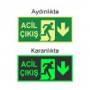 Acil Çıkış Levhası - Fotolümenli Acil Çıkış Levhası - Fotolümenli