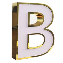 Fileli Krom Kutu Harf