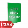10,5x21 cm U Tipi Dikey Pleksi Föylük 105mm x 210 mm 10,5x21 cm U Tipi Dikey Pleksi Föylük 105mm x 210 mm