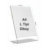 A4 L Tipi Dikey Pleksi Föylük 298mm x 210mm