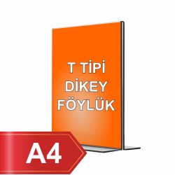 A4 T Tipi Dikey Pleksi Föylük 298mm x 210mm