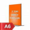 A6 T Tipi Dikey Pleksi Föylük 148mmx105mm