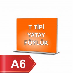 A6 T Tipi Yatay Pleksi Föylük 148mmx105mm