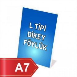A7 L Tipi Dikey Pleksi Föylük 105mmx75mm