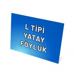 10,5cm x 21cm L Tipi Yatay Pleksi Föylük