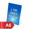 A6 L Tipi Dikey Pleksi Föylük 148mmx105mm